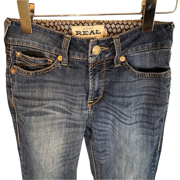 Ariat Bootcut Jeans 26x28 | Blue Denim | Western Vintage Rodeo Style - Picture 3 of 12